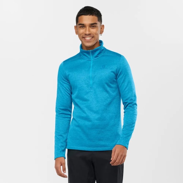 Blue Salomon Essential Lightwarm Seamless Half Zip Men\'s Sweatshirt | IE IS0986